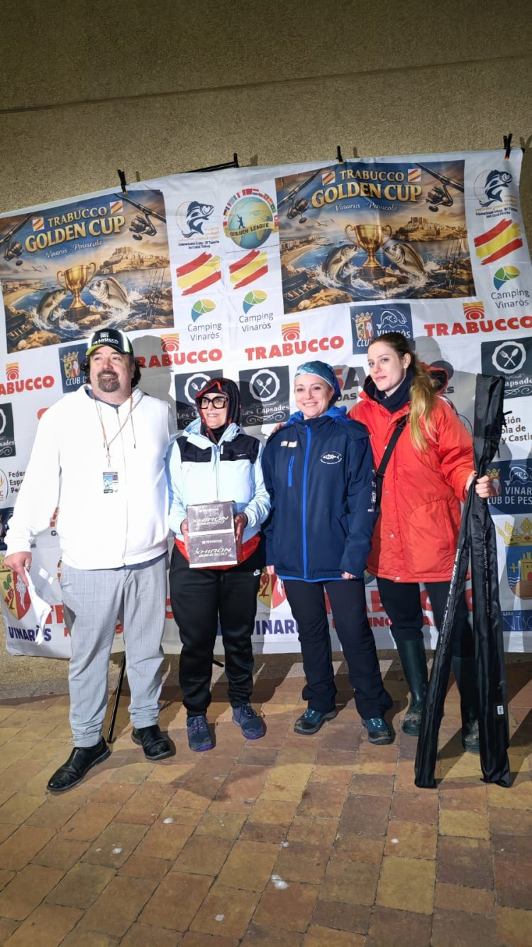 La mallorquina Fanny Blasco del CLUB DE PESCA PUERTO DE MAZARRÓN  brilla en la Golden Cup League Trabucco y se corona en Peñíscola