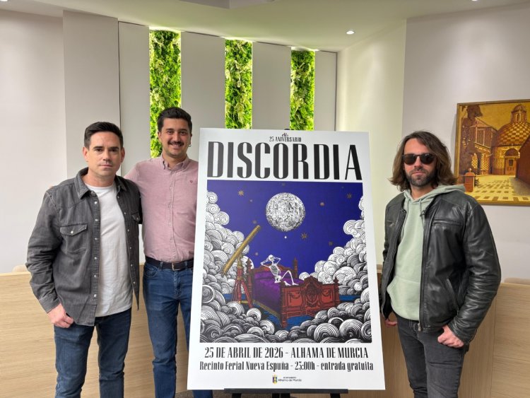 Discordia regresa a los escenarios en Alhama de Murcia con un concierto gratuito por su 25 aniversario