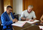 Esta mañana el alcalde Ginés Campillo, firmaba el convenio con ASPADEM