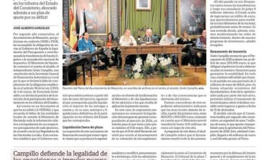 PP Mazarrón: El Ayuntamiento atraviesa una situación económica muy preocupante tras conocerse que el Ministerio de Hacienda ha tenido que intervenir debido a la incapacidad del equipo de gobierno para pagar a los proveedores