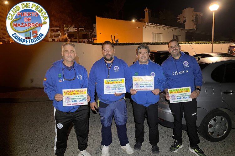 Raúl Muñoz comienza la remontada en el quinto social del Club de Pesca Puerto de Mazarrón