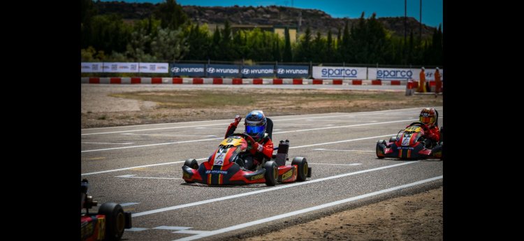 El piloto  mazarronero “Bernardo Mateos Peña, del equipo Campos Racing, destaca una vez más en el mundo del karting.