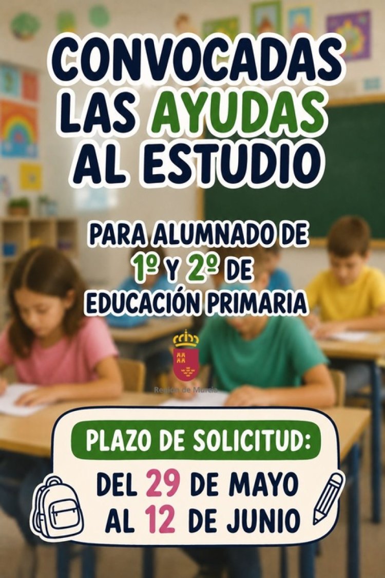 Convocadas las ayudas al estudio para primero y segundo de Educación Primaria