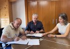 Firma del convenio de colaboración con la Sociedad de Cazadores La Purísima