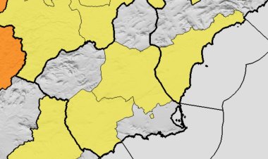 La AEMET amplía el aviso amarillo por temperaturas de 38º hoy a la Vega del Segura y el Guadalentín