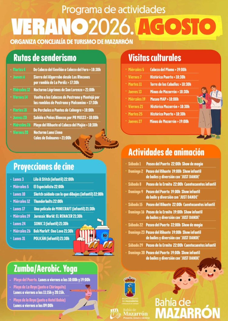 Presentada esta mañana la programación de las actividades durante los meses de julio y agosto 2026