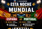 Pantallas gigantes para animar a España esta noche en Mazarrón y Puerto