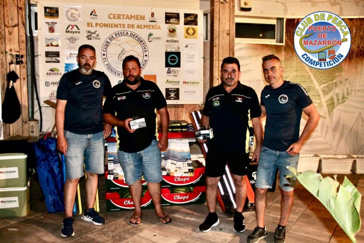 Club de Pesca Puerto de Mazarrón: Magnífico octavo puesto para nuestro Club en el II Certamen El Poniente de Almería