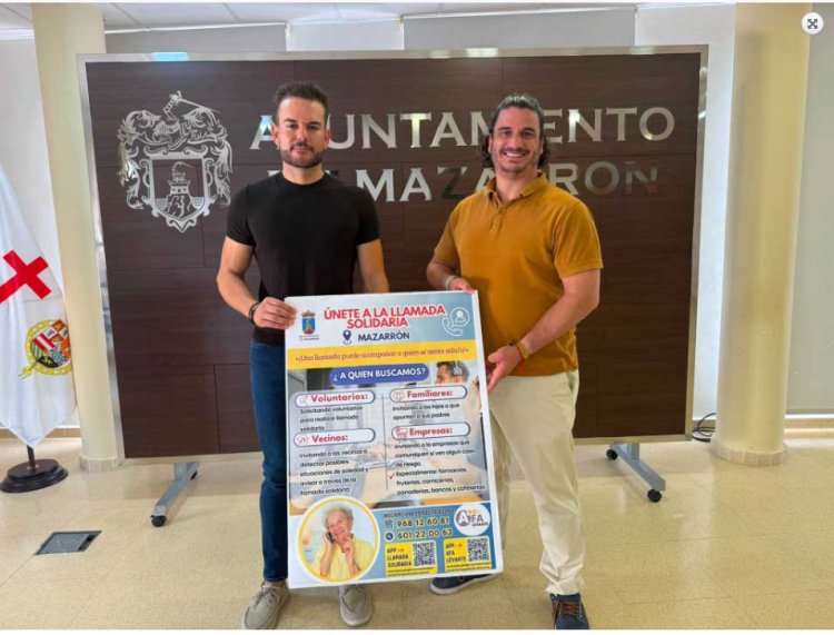 La campaña "Llamada Solidaria" para combatir la soledad no deseada llega a Mazarrón