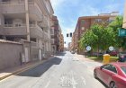 Accidente entre una motocicleta y un camión en la calle La Vía de Mazarrón