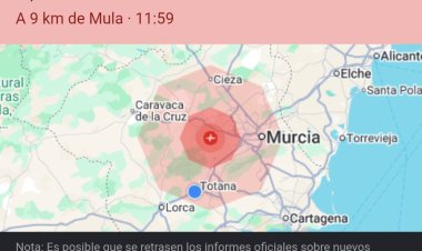 Terremoto de intensidad 4,1 , con epicentro en Mula.