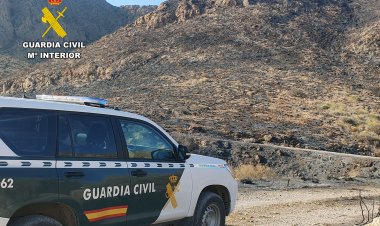 La Guardia Civil investiga a una persona por el incendio de más de ocho hectáreas de masa forestal, currido el pasado mes de julio en el paraje Sierra de las Moreras, término municipal de Mazarrón