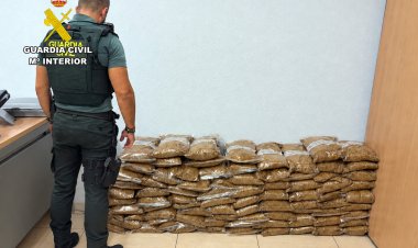 Sorprendido en Mazarrón con 25 kilos de tabaco de contrabando y el carné de conducir retirado