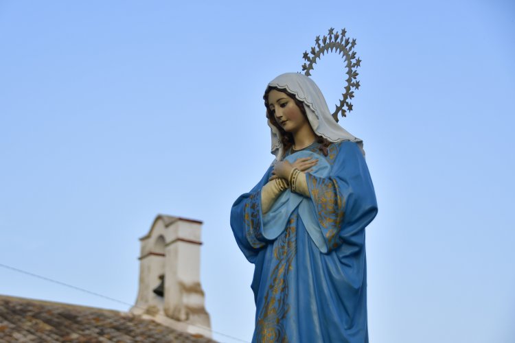 La Majada se viste de huertana para acompañar a su patrona por las calles de la pedanía