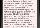 Protección Civil lanza una alerta al móvil en Mazarrón por el riesgo de inundaciones