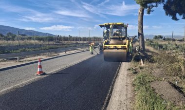 La RM-603 renueva 6,2 kilómetros de firme en la carretera que conecta Murcia con Mazarrón