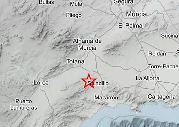 Un terremoto de magnitud 2,4 sacude el entorno de Gañuelas, en Mazarrón